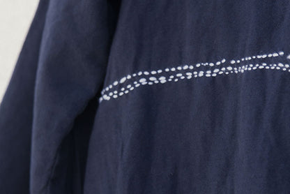 creative design winter cotton and linen retro dress with velvet embroidered robe