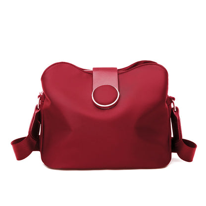 FLOWERSVERSE  Women's Bag  New Korean Style Internet Celebrity Oxford Cloth Shoulder Bag Canvas Bucket Bag Women's Cross-Body Bag Small Bag