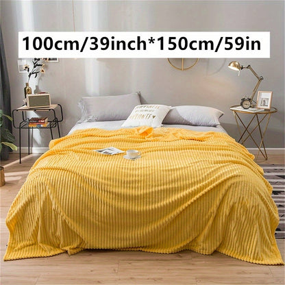1pc Ultra-Soft Plush Imitation Rabbit Fur Throw Blanket - Warm, Cozy, and Soothing for Couch, Bed, and Sofa - Perfect for Snuggling Up on Chilly Nights