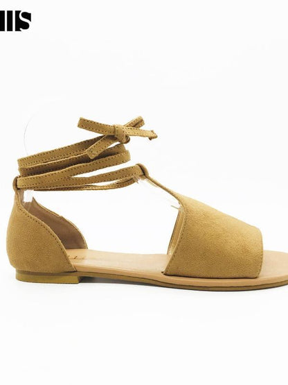 Flat Heel Ankle Straps Sandals