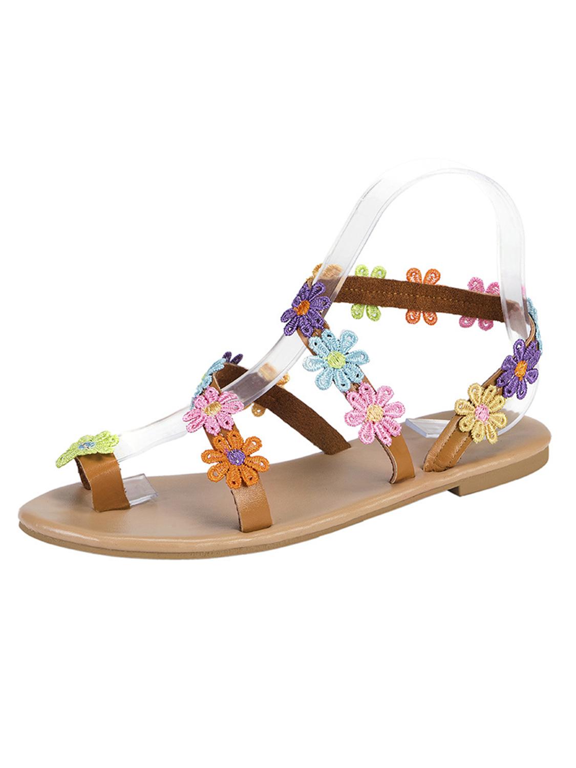 Toe Post Flower Decor Sandals