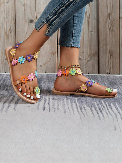 Toe Post Flower Decor Sandals