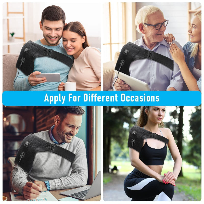 Adjustable Electric Heating Pad for Shoulder Pain Relief and Rehabilitation