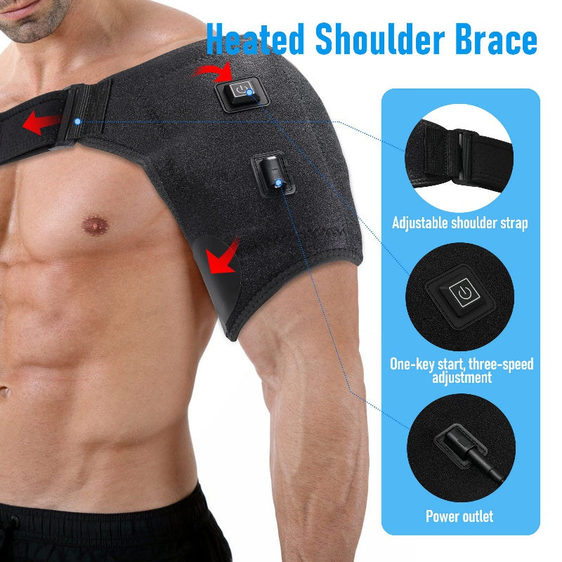 Adjustable Electric Heating Pad for Shoulder Pain Relief and Rehabilitation