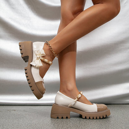 flowersverse - Women Sweet Preppy Styledaily Casual Platform & Wedge Mary Janes