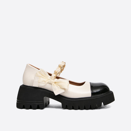 flowersverse - Women Sweet Preppy Styledaily Casual Platform & Wedge Mary Janes