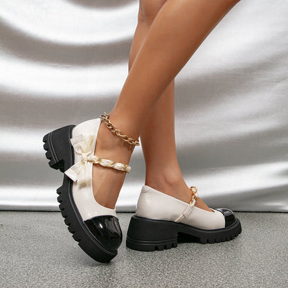 flowersverse - Women Sweet Preppy Styledaily Casual Platform & Wedge Mary Janes