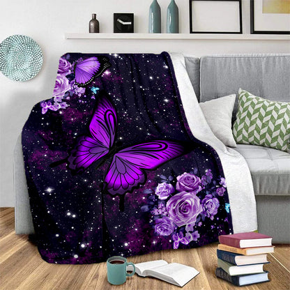 All-Season Chic Knit Butterfly Blanket – Tear-Resistant, Cozy Gift for Women and Girls