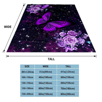 All-Season Chic Knit Butterfly Blanket – Tear-Resistant, Cozy Gift for Women and Girls