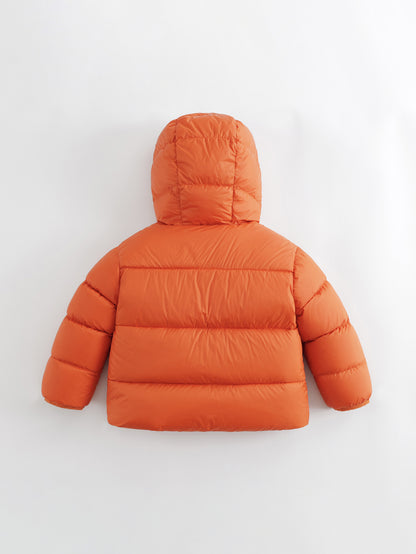 MARC&JANIE Kid's Outdoor Down Jacket, Light-weight Warm Zip Up Jacket, Boy's Clothes For Winter Outdoor, As Gift