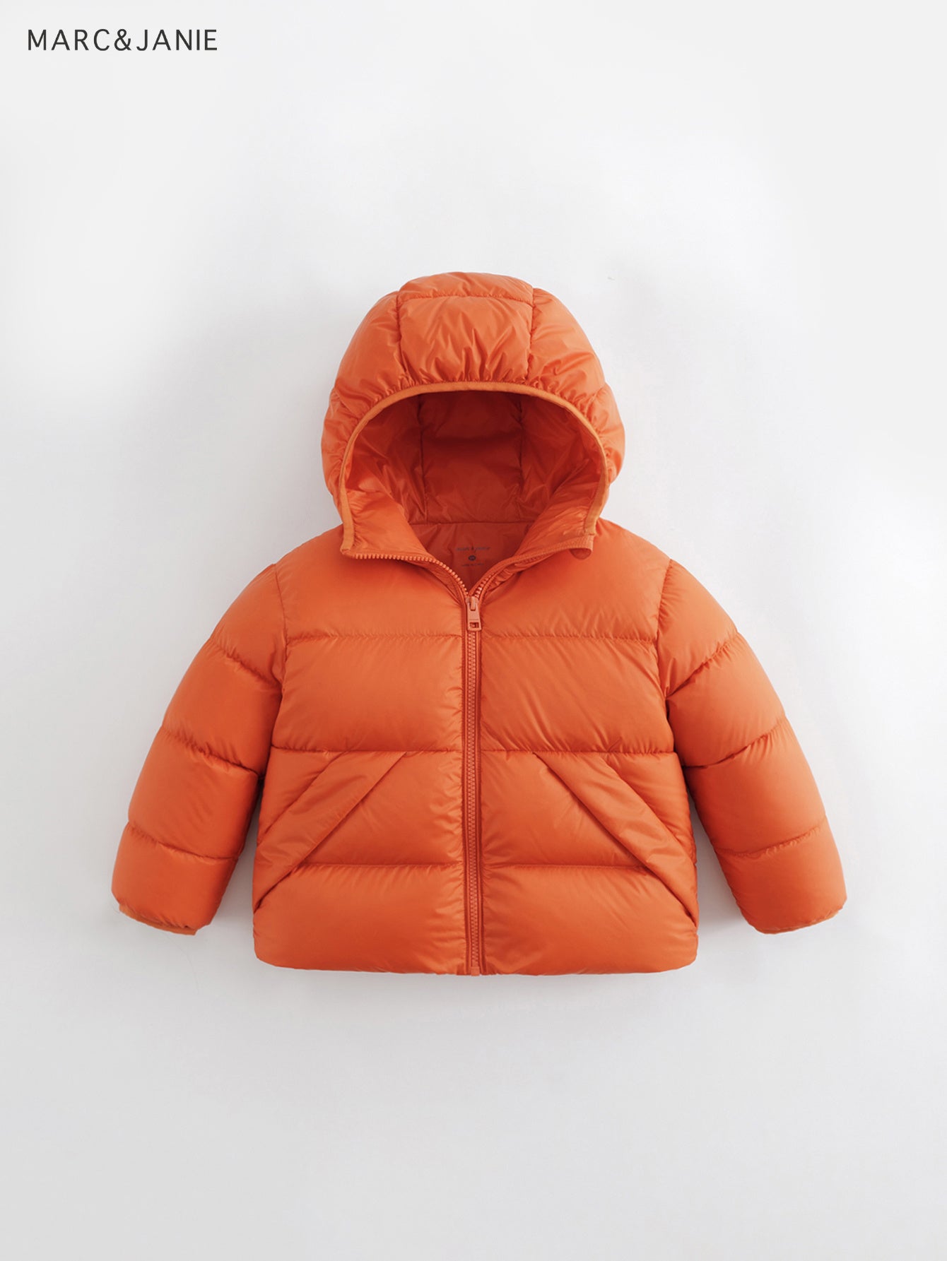 MARC&JANIE Kid's Outdoor Down Jacket, Light-weight Warm Zip Up Jacket, Boy's Clothes For Winter Outdoor, As Gift