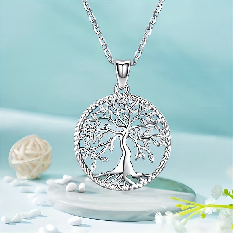 Dazzling Tree of Life Necklace - Delicate & Elegant Pendant Jewelry with Adjustable Chain, A Meaningful Gift for Her - Perfect for Girlfriend, Daughter, Mother, Wife