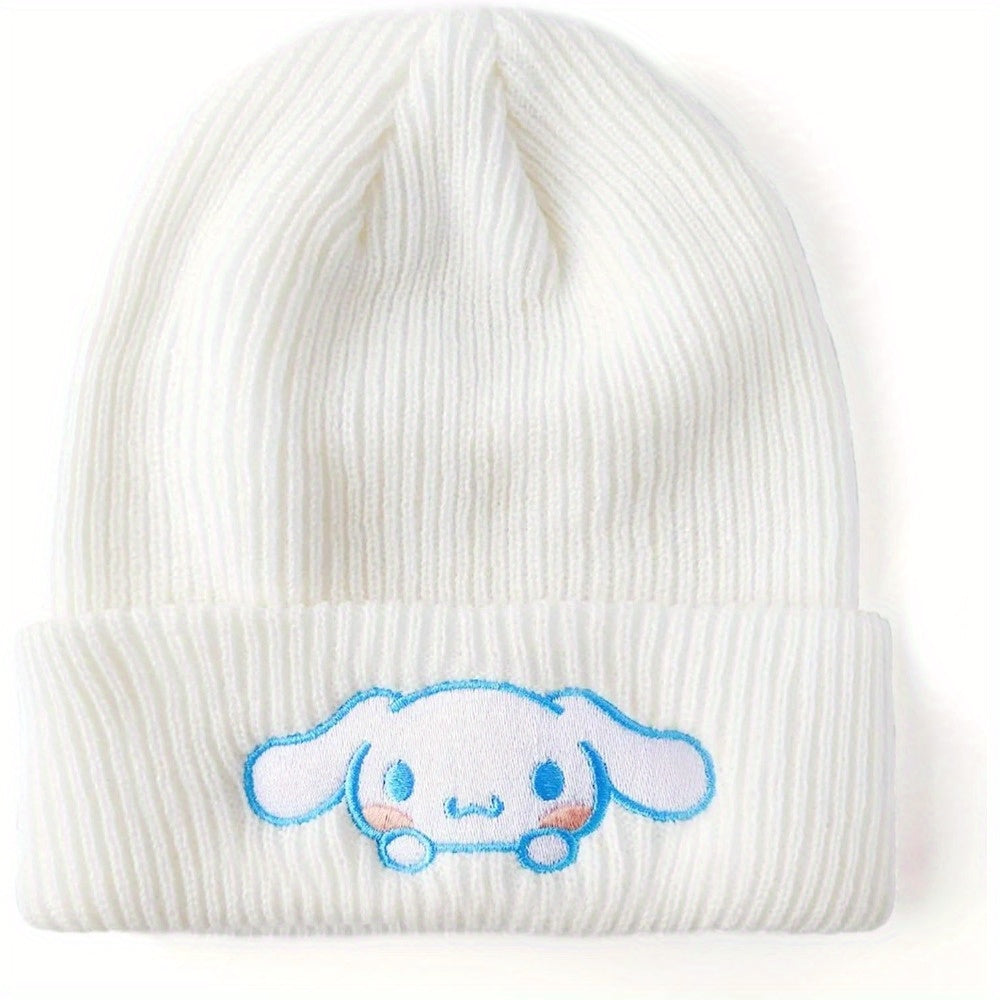 Adorable Hello Kitty Knitted Beanie Hat - Soft, Stretchy, Slouchy, Warm, and Stylish Winter Cap for Women - Cute Fashion Accessory for Cold Weather