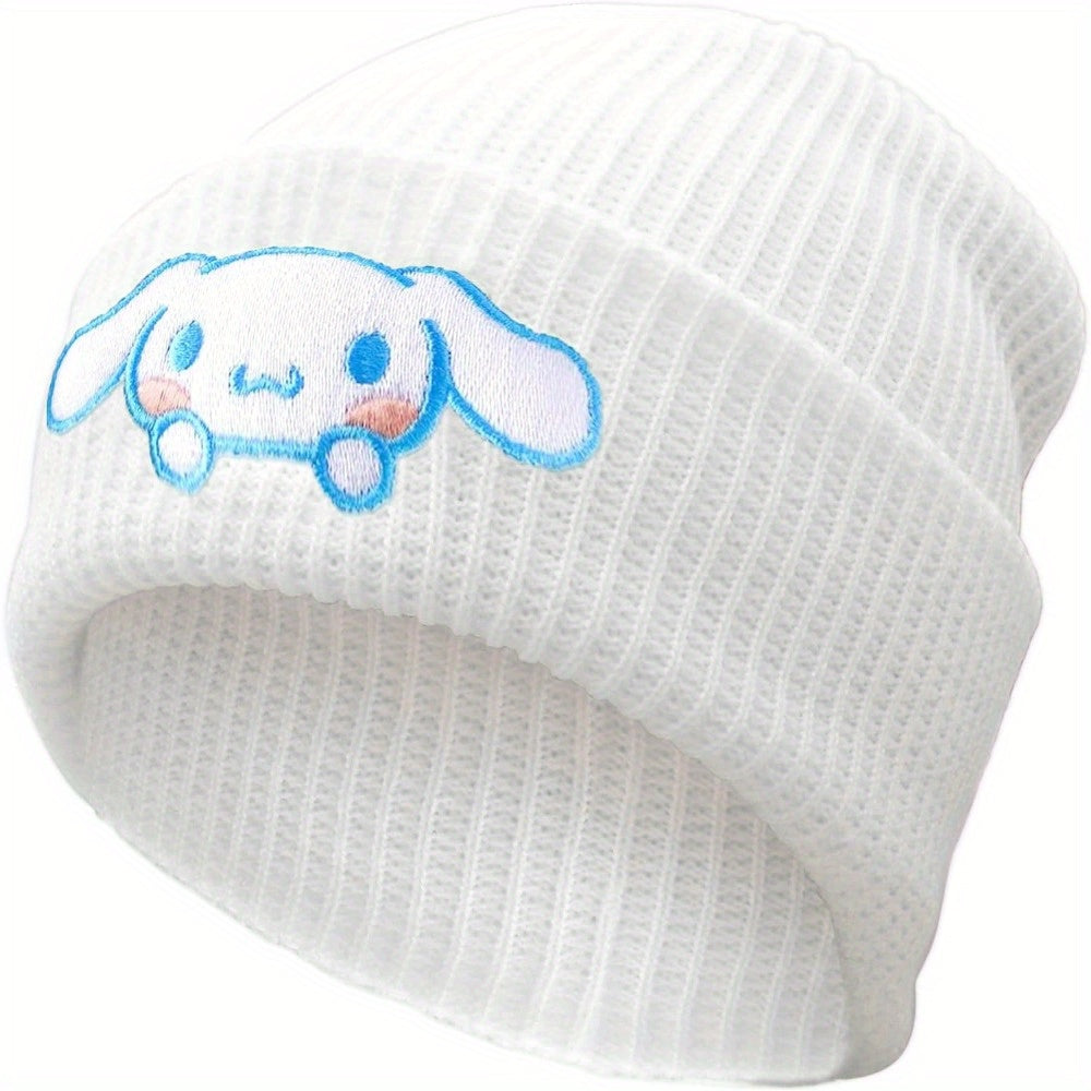 Adorable Hello Kitty Knitted Beanie Hat - Soft, Stretchy, Slouchy, Warm, and Stylish Winter Cap for Women - Cute Fashion Accessory for Cold Weather