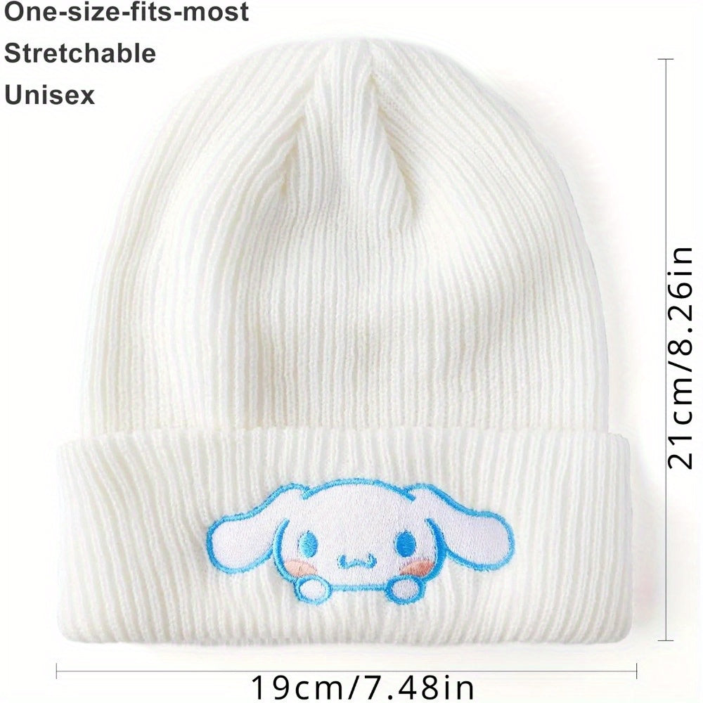 Adorable Hello Kitty Knitted Beanie Hat - Soft, Stretchy, Slouchy, Warm, and Stylish Winter Cap for Women - Cute Fashion Accessory for Cold Weather