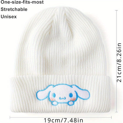 Adorable Hello Kitty Knitted Beanie Hat - Soft, Stretchy, Slouchy, Warm, and Stylish Winter Cap for Women - Cute Fashion Accessory for Cold Weather