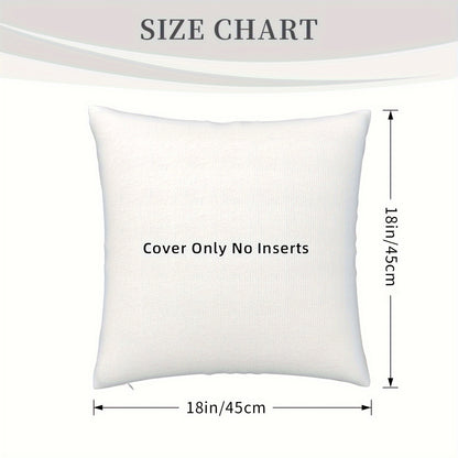 2pcs, 18x18 Inch Short Plush Christmas Tree Decorative Throw Pillow Covers, Single Sided Printing for Living Room Sofa