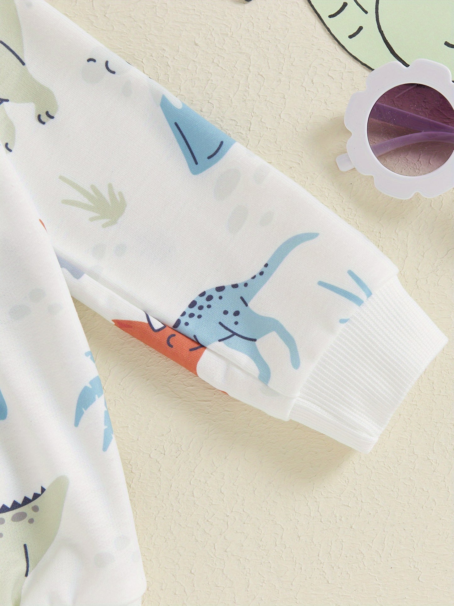 Adorable Little Boys' Fall Layette Set - Long Sleeve Sweatshirt with Elastic Waist Sweatpants, Soft and Cozy Outfit for Autumn Season