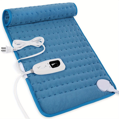 Extra Large 12 x 24 Heat Pad for Back, Neck, and Shoulder - 6 Heat Settings, Auto Shut Off, Electric Heat Blanket, Perfect Christmas Gift for Women, Mom, Sister