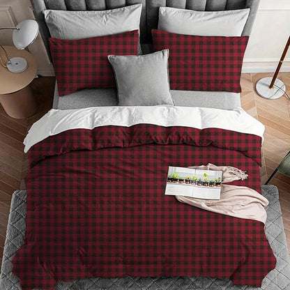 Duvet Cover Set, Reversible Floral Duvet Cover Set with Zipper Closure, Botanical Patterns Soft Microfiber Bedding Set with 4 Ties, 21 Colors, All Size