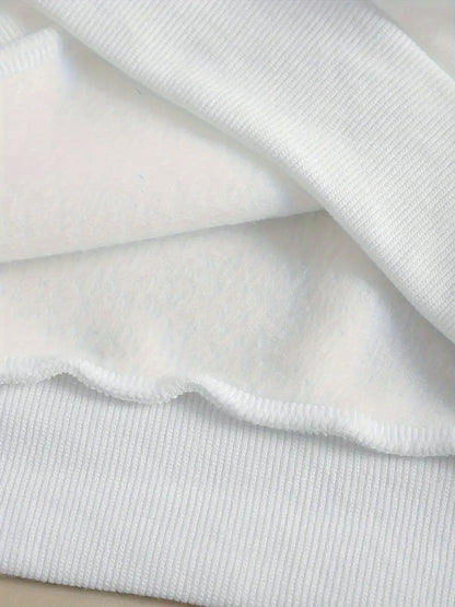 Ho Ho No - Funny Bad Cat Christmas, Gich Woman's Cozy Classic Print Pullover Hoodie, Casual Long Sleeve Crew Neck Hoodie