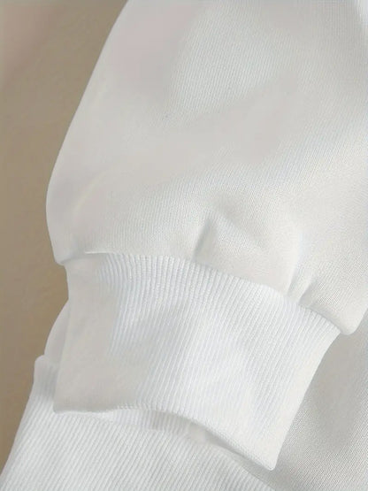 Ho Ho No - Funny Bad Cat Christmas, Gich Woman's Cozy Classic Print Pullover Hoodie, Casual Long Sleeve Crew Neck Hoodie