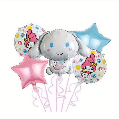 Sanrio Kuromi Balloon My Melody Cinnamon Dog Cartoon Aluminum Foil Balloon Birthday Decorations New Year Christmas Holiday Decorations