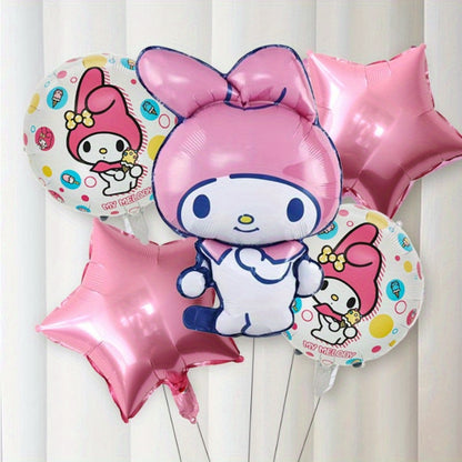 Sanrio Kuromi Balloon My Melody Cinnamon Dog Cartoon Aluminum Foil Balloon Birthday Decorations New Year Christmas Holiday Decorations