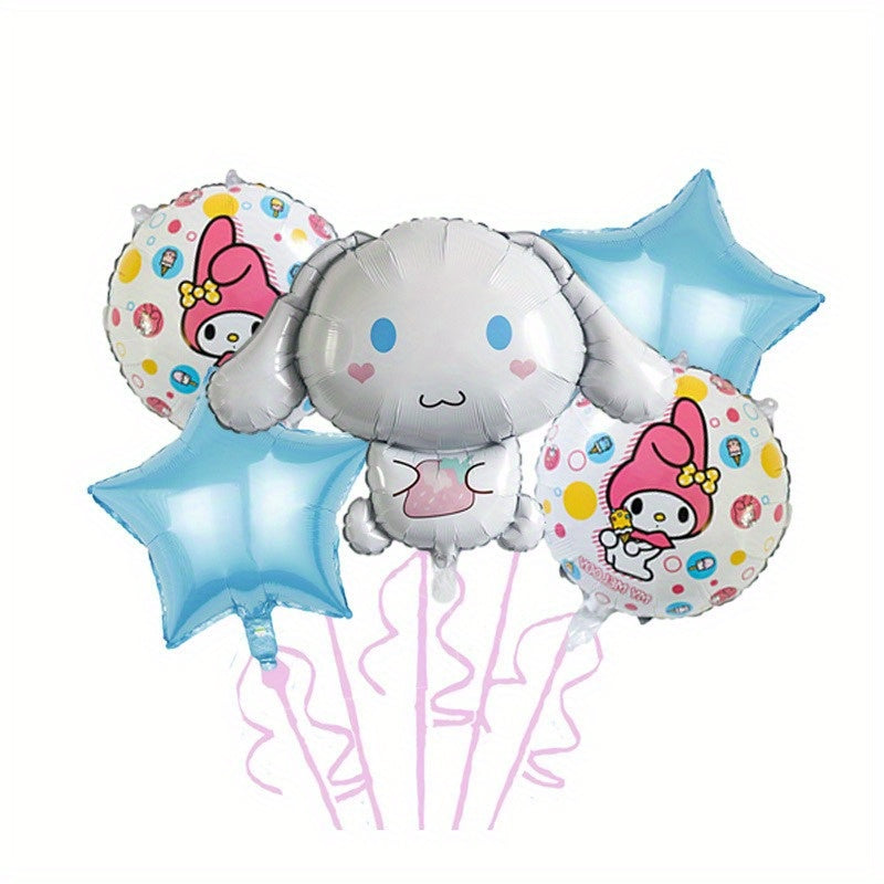 Sanrio Kuromi Balloon My Melody Cinnamon Dog Cartoon Aluminum Foil Balloon Birthday Decorations New Year Christmas Holiday Decorations
