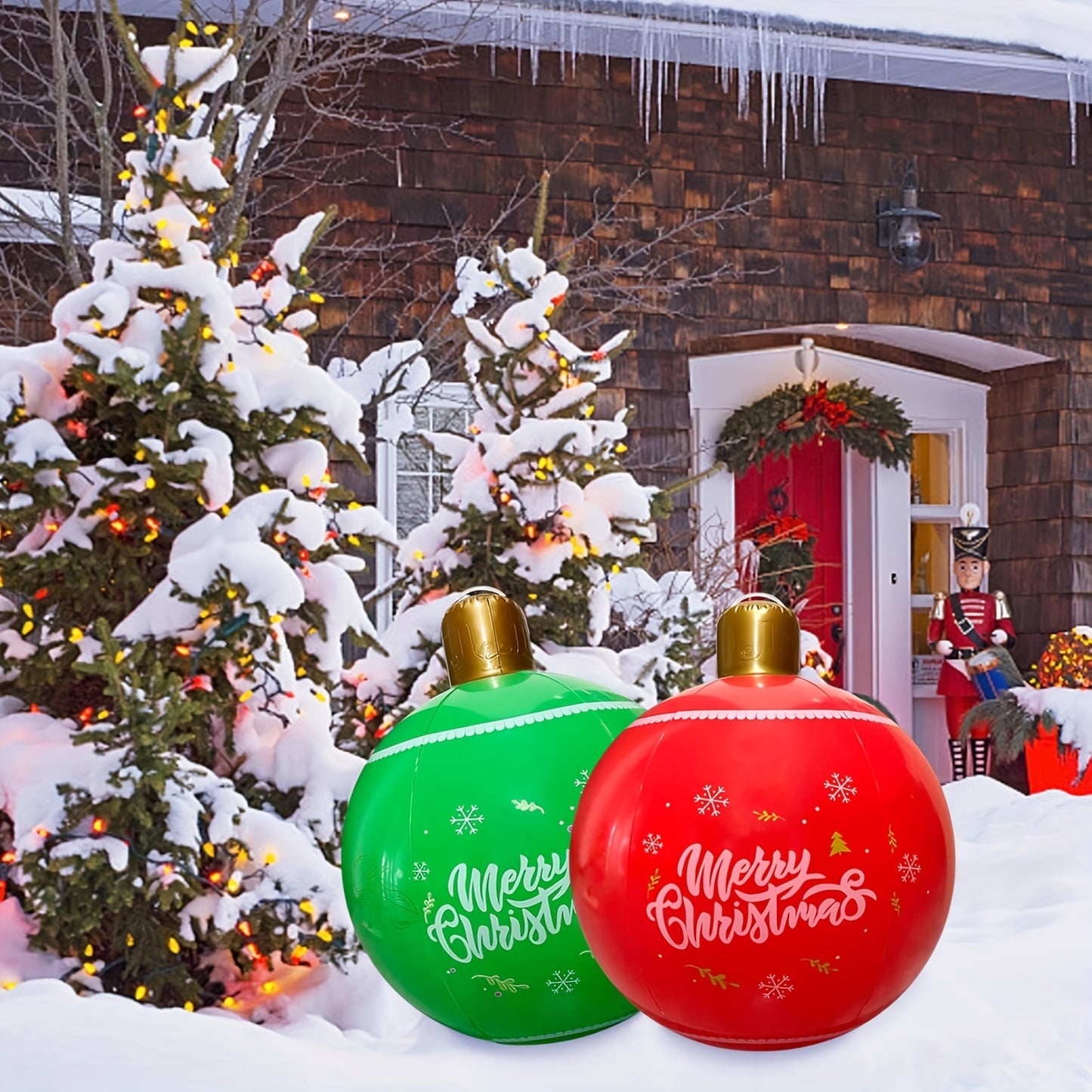 New Inflatable Christmas Ball Party Gathering Courtyard Outdoor Ball Fun Holiday Atmosphere Ornament