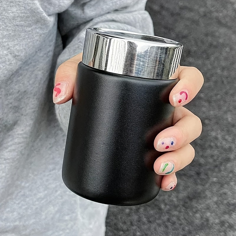 7.78oz Mini Stainless Steel 304 Vacuum Flask, Fashionable Portable Pocket Insulated Mug for Coffee and Tea, Uncharged Double-Wall Thermal Beverage Tumbler