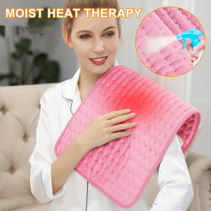 Electric Heating Pads, 20" x 24" Heat Heating Pad with 6 Temperature Settings&2H Auto Shut Off, Fast Heating Pad for Cramps, Neck and Shoulders