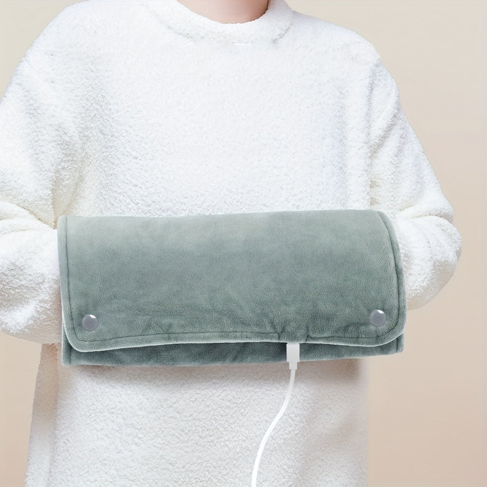 USB Heated Knee Pad with Intelligent Thermostat, Warm Electric Blanket for Hands, Feet, Waist - USB Powered, ≤36V Operating Voltage, No Battery Required