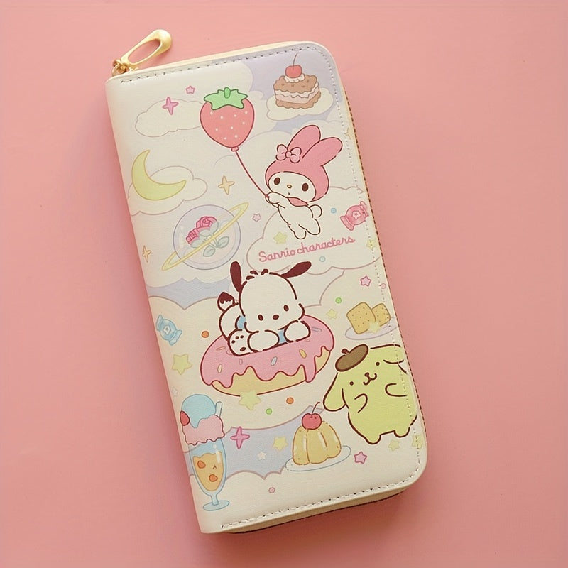 1pc Girl's Sanrio Hello Kitty Cartoon Sweet Cute Wallet, Card Bag Coin Wallet