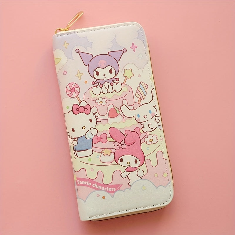 1pc Girl's Sanrio Hello Kitty Cartoon Sweet Cute Wallet, Card Bag Coin Wallet