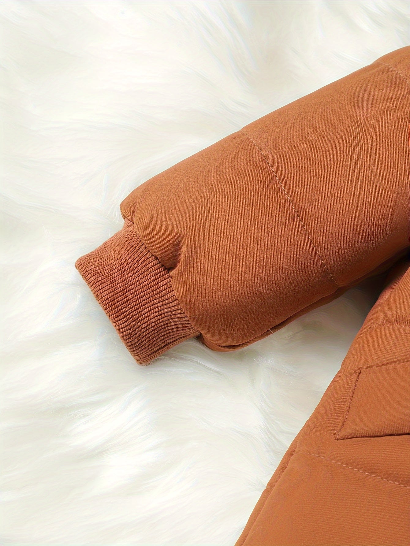 2-Piece Set of Baby Boy's Solid Color Hooded Quilted Jacket and Casual Pants - Pant Sets for Toddler and Infant Winter Fall Clothing - Soft, Warm, and Cozy Outfit for Little Ones