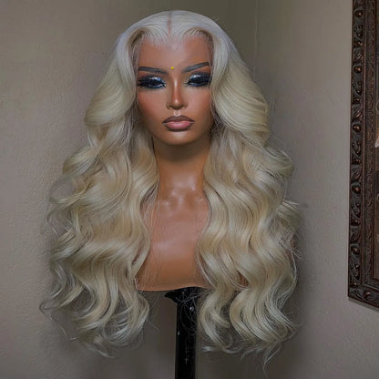 40 Inch 613 Honey Blonde Lace Front Human Hair Wigs Brazilian Body Wave Colored HD Lace Frontal Wig For Women Synthetic Heat Resistant