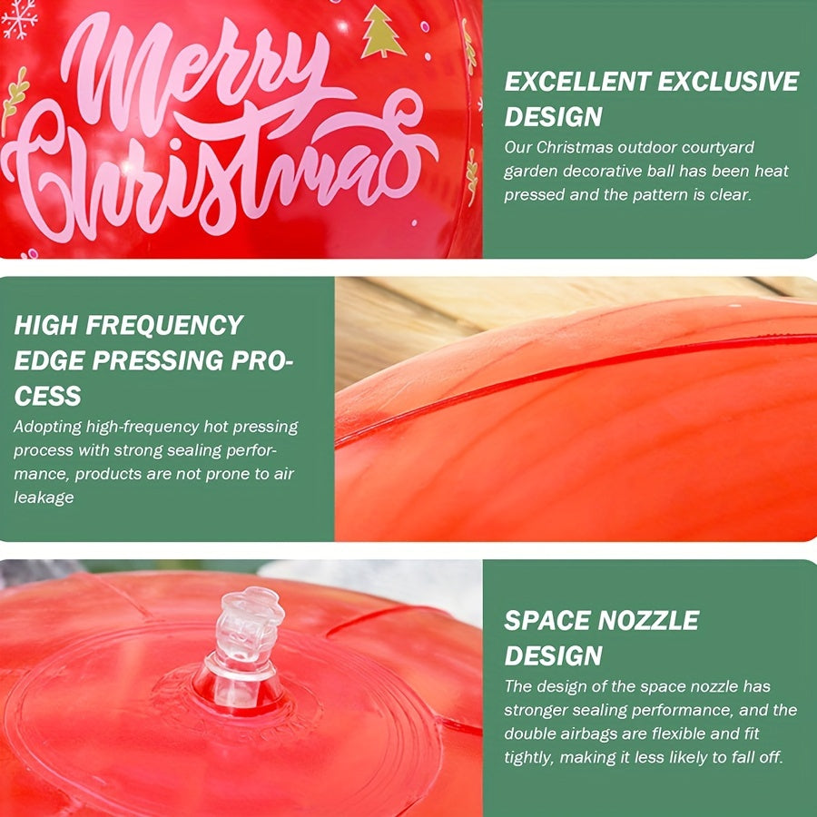 New Inflatable Christmas Ball Party Gathering Courtyard Outdoor Ball Fun Holiday Atmosphere Ornament