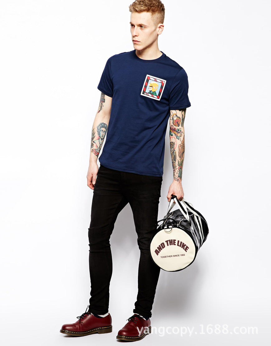 FLOWERSVERSE Hot Wholesale New European and American Shoulder Messenger Bag Travel Bag Sports Bag Men's Gym Bag Female Hand Hanging Training Bag