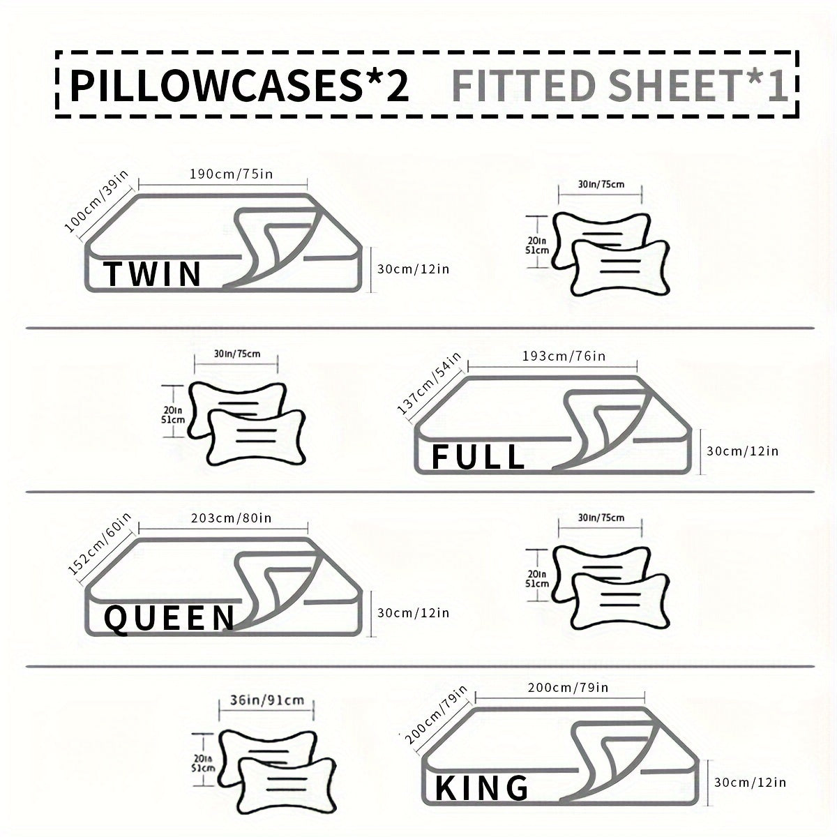 4pcs Luxurious Bamboo Leaf Print Fitted Sheet Set - Soft, Breathable, Comfortable, Hypoallergenic Bedding for Bedroom, Guest Room - 1 Flat Sheet, 1 Fitted Sheet, 2 Pillowcases, No Core Included, Easy Care, Wrinkle-Resistant, and Fade-Proof