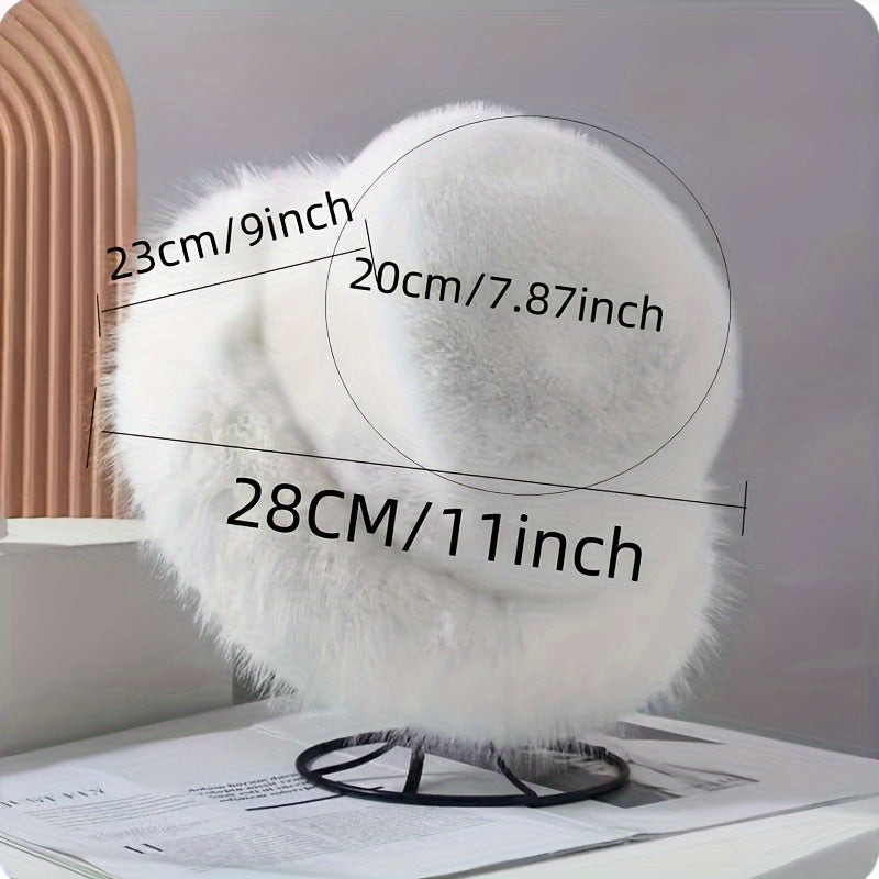 Cozy & Warm Women's Fleece-Lined Beanie - Thick, Plush Winter Hat with Ear Flaps, No Brim, Perfect for Valentine's Day