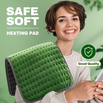 Heating Pad-Electric Heating Pads For Back, Neck, Abdomen, Moist Heated Pad For Shoulder, Knee, Hot Pad For Arms And Legs, Dry&Moist Heat & Auto Shut Off