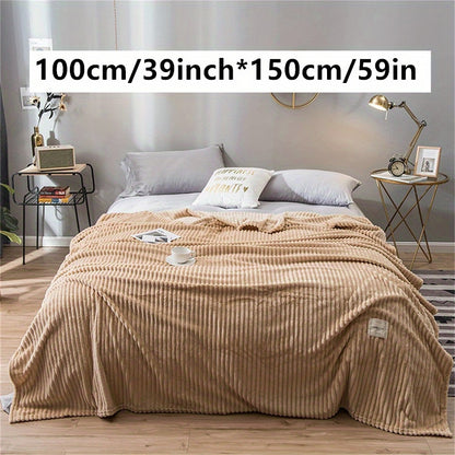 1pc Ultra-Soft Plush Imitation Rabbit Fur Throw Blanket - Warm, Cozy, and Soothing for Couch, Bed, and Sofa - Perfect for Snuggling Up on Chilly Nights