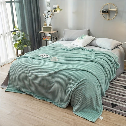 1pc Ultra-Soft Plush Imitation Rabbit Fur Throw Blanket - Warm, Cozy, and Soothing for Couch, Bed, and Sofa - Perfect for Snuggling Up on Chilly Nights