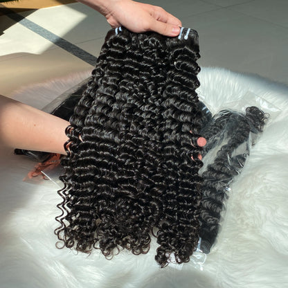 Glamorous Brazilian Hair Weft Natural Color 8-34Inch Peruvian Malaysian Indian Curly Hair Extensions 3Pcs Virgin Hair Weaves for black women