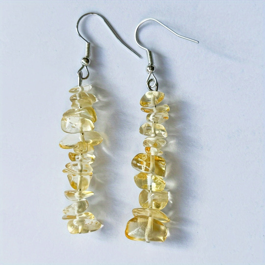 36-PCS Handmade Natural Stone Jewelry Set - Unique Irregular Design, 12-Strand Bracelet + 12 Pairs Earrings for Women and Men - Perfect Birthday, Party, Halloween, Christmas Gift Idea