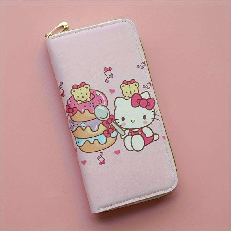 1pc Girl's Sanrio Hello Kitty Cartoon Sweet Cute Wallet, Card Bag Coin Wallet