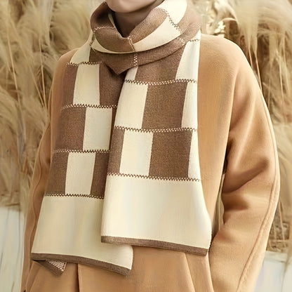 1pc Men's Thickened Scarf, Autumn Winter Casual Scarf