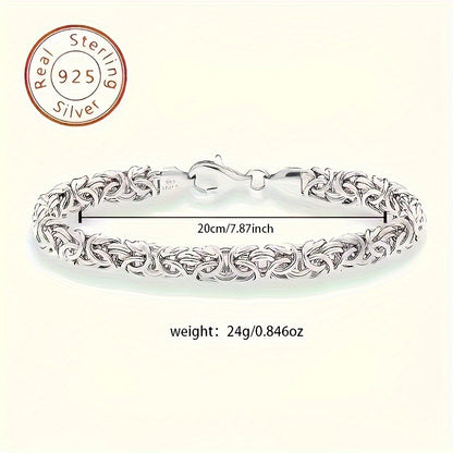Exquisite Italian 925 Sterling Silver Minimalist Bracelet - Handcrafted in Italy, Fashionable, Durable, and Hypoallergenic - Perfect for Daily Wear, Birthday Gifts, and Special Occasions, Comes with Luxurious Gift Box