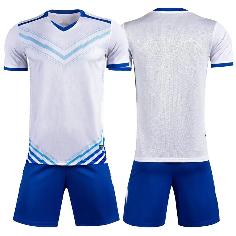 Adult Football Jerseys Outfit Boys girls Men's Soccer Jerseys Sets Children Adult Running Training Uniform Soccer Clothes